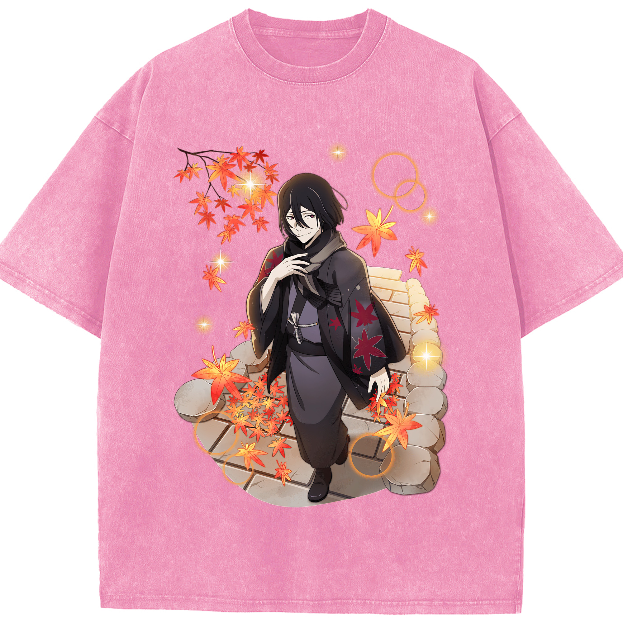 （画像用） 文豪ストレイドッグス Bungo Stray Dogs 綿100% ヴィンテージ風 半袖Tシャツ（フロントプリント）
